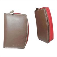 Ladies Brown PU Leather Hand Purse