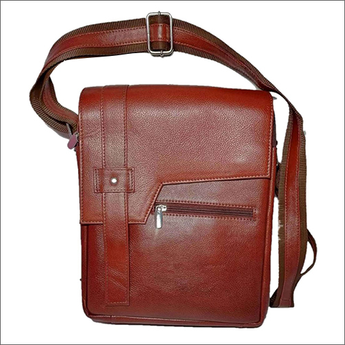 Gents Fancy Leather Side Bag Design: Plain