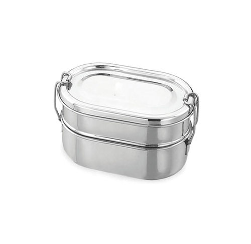 (B) Oval Double Decker Tiffin