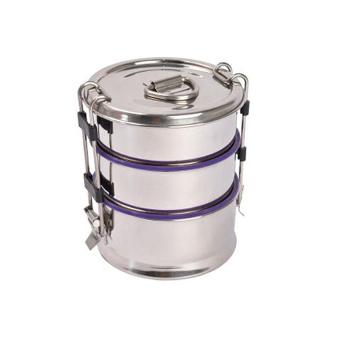 (A) Round leak proof Tiffin Box