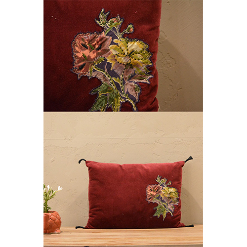 Different Color Available Applique Work Cushion Cover