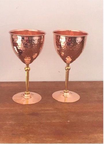 Authentic Hammered Copper Goblet Church Supplies