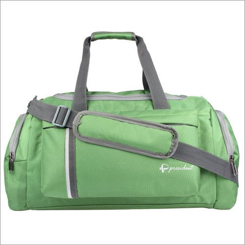 Green Color Duffle Bag Design: Plain