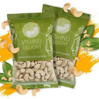 Natural Salty Cashew Nut, Packaging Size 250g, Grade W210