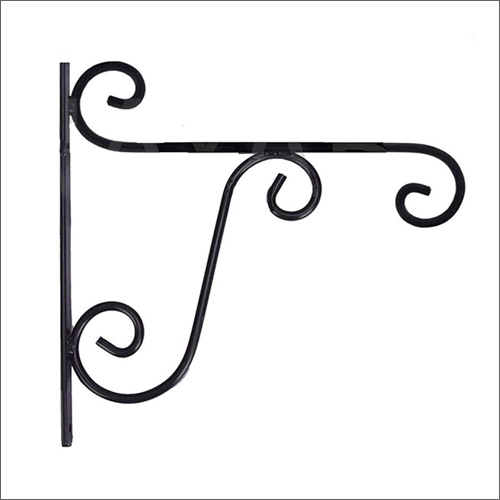 27x2x21cm Wall Mounted Iron Hanger - Iron Construction 27x2x21cm Dimensions Color Coated Finish | Ideal for Garden Park Use Wrought Iron Design