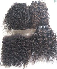 Steamed Curly Human Hair frontal