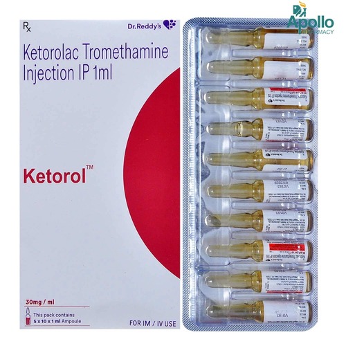 Ketorolac Trimethamine Injection IP 1 ml