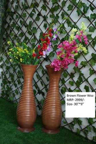 Brown Flower Woz Dimensions: Decorative Items Inch (In)