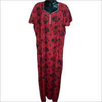 Ladies Floral Printed Night Gown