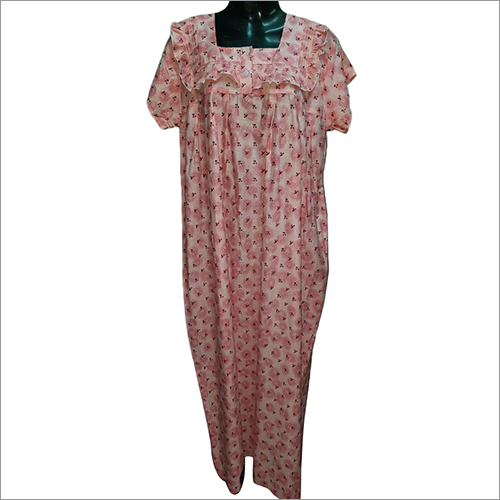 Ladies Printed Cotton Night Gown