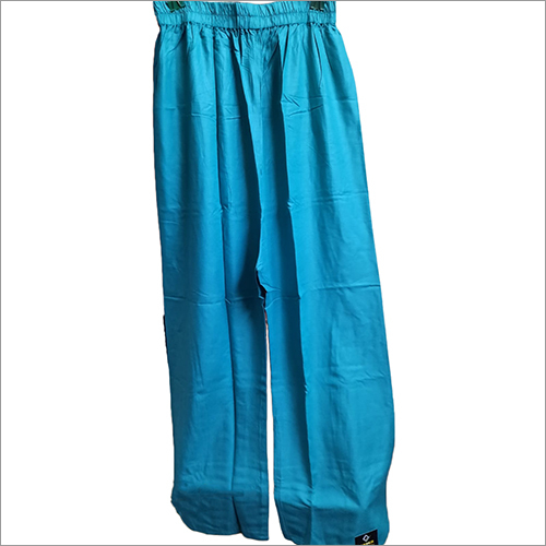 Ladies Sky Blue Rayon Palazzo