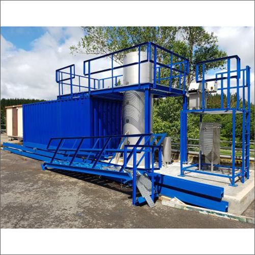 Blue And Silver Modular Portable Water Sewage Treatment Plant