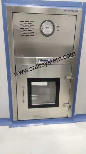 Dynamic Pass Box - Stainless Steel, 450x450x450 mm | Lockable, HEPA Filter, UV Lighting, 220 V, 90 fpm Air Flow