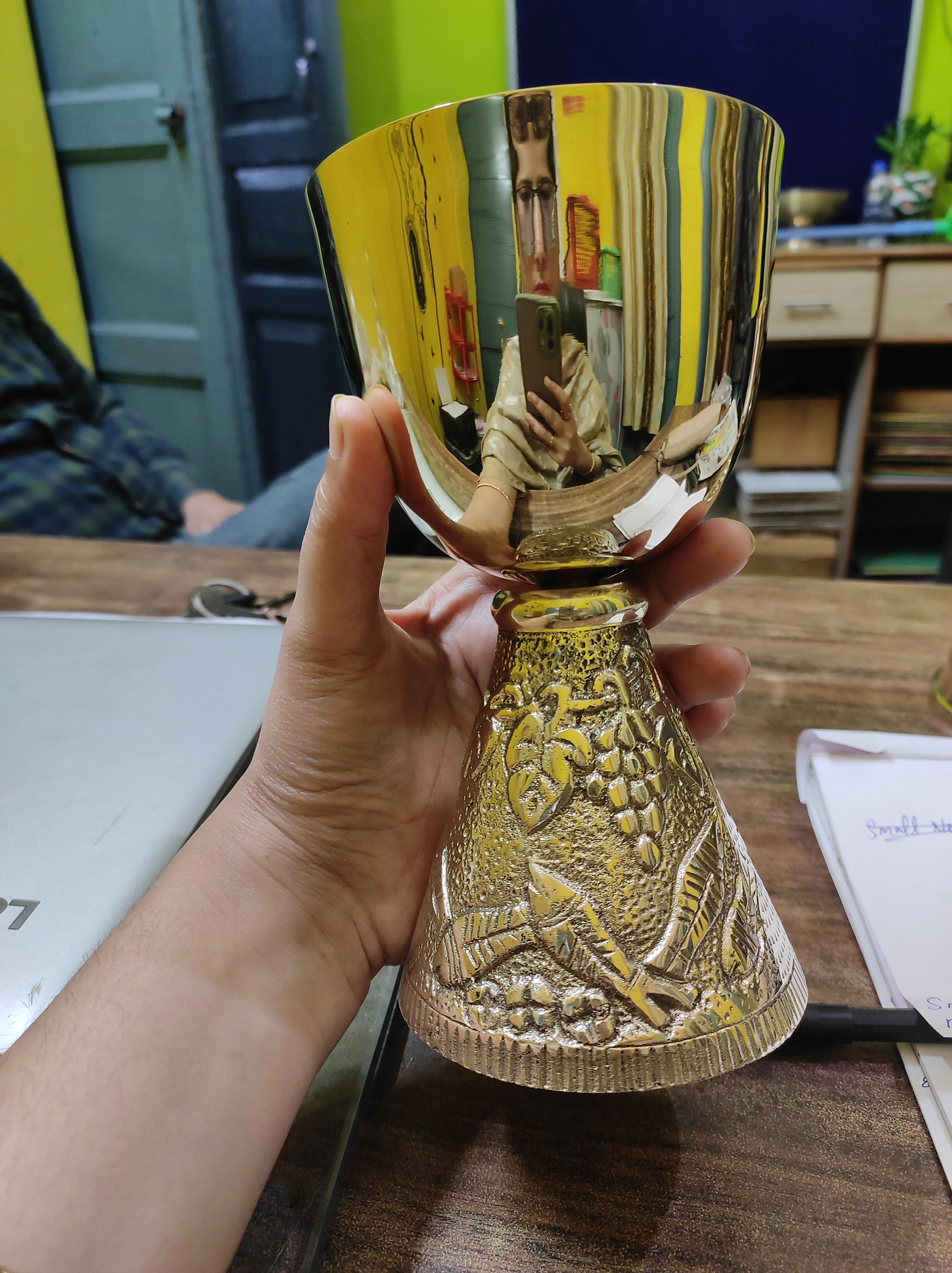 BRASS HIGH QUALITY BIG CHALICE CHURCH SUPPLIES