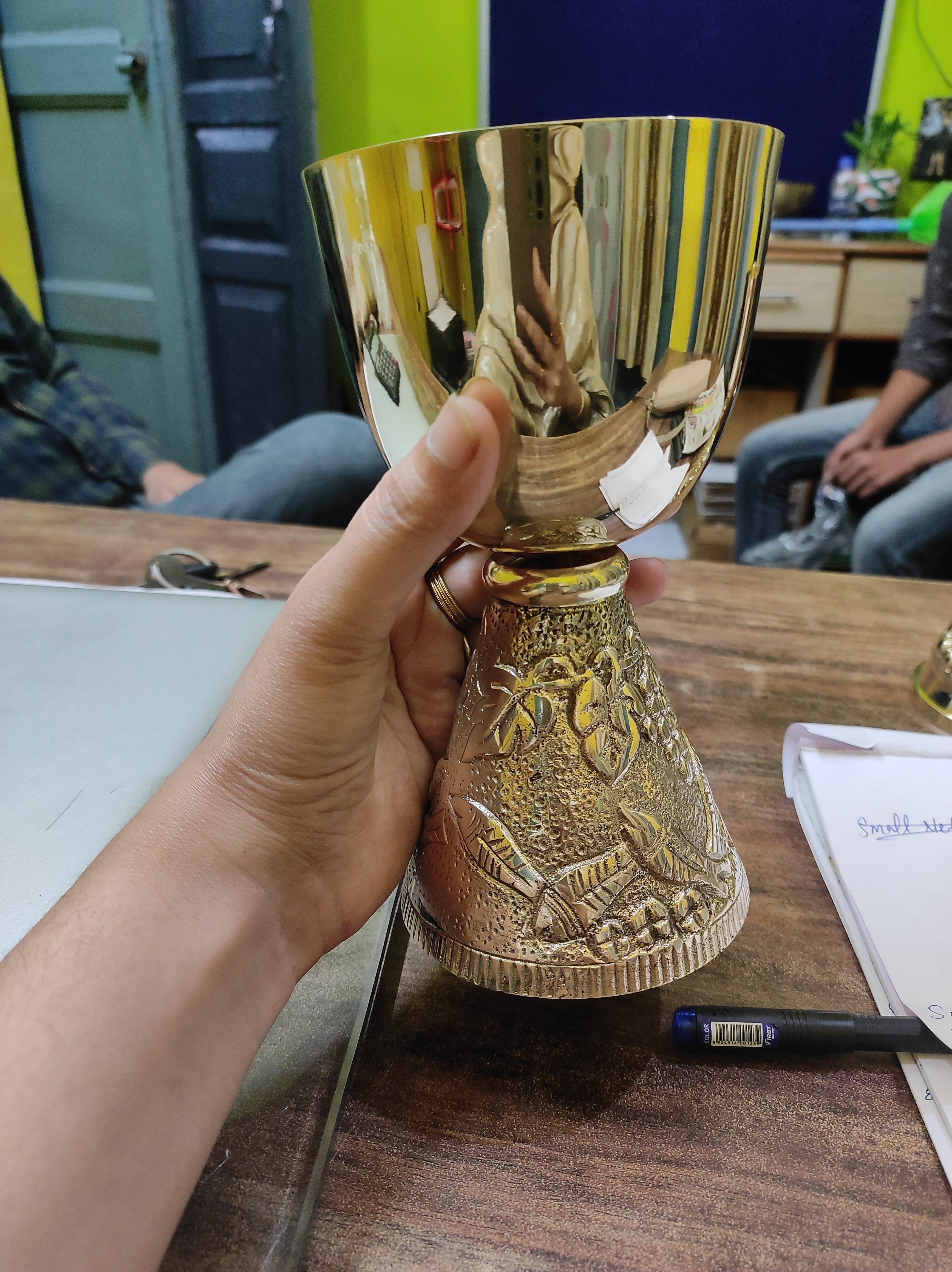 BRASS HIGH QUALITY BIG CHALICE CHURCH SUPPLIES