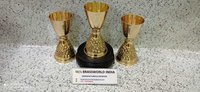 BRASS BOTTOM ENGRAVED HIGH QUALITY CHALICE CHURCH SUPPLIES