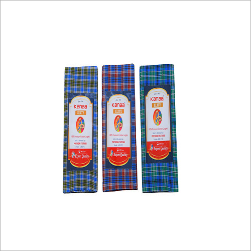 ELITE ROYAL BLUE MINI CHECKED LUNGI