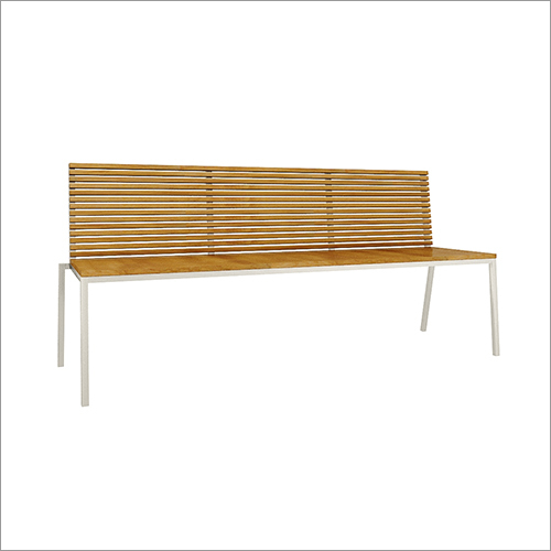Three Seater Bench With Backrest