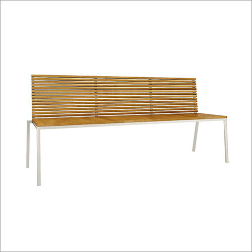 Three Seater Bench With Backrest