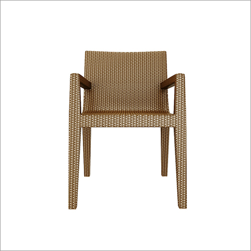 Hand Woven Dining Chair with Armrest