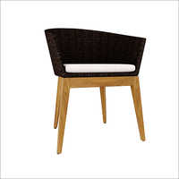 Dining Chair With Armrest and Cushion