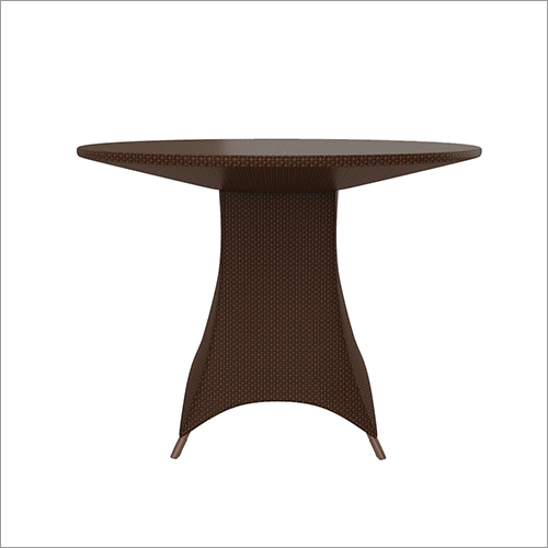 Dining Table with 100 Cm Round Glass Top
