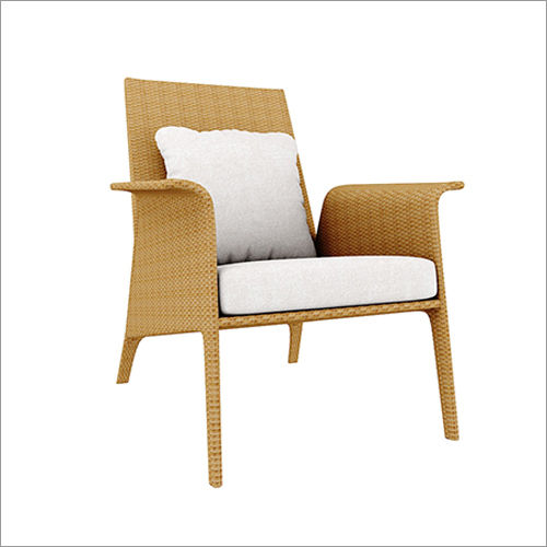High Back Lounge Chair With Armrest and Cushion
