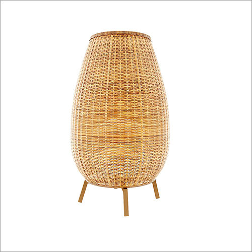 Synthetic Wicker Outdoor Floor Lamp