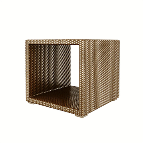 Open Side Table With Glass Top