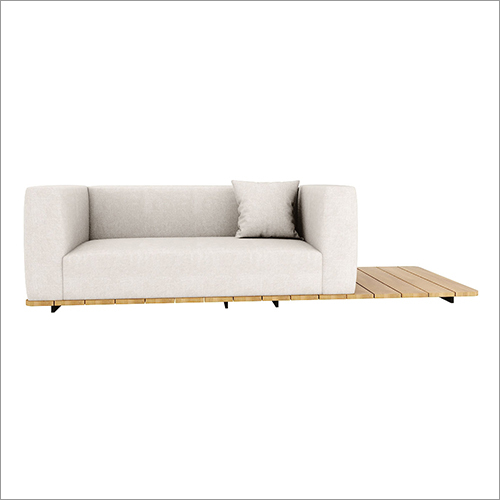 Teak Wood Base+ Modular Sofa With Cushion