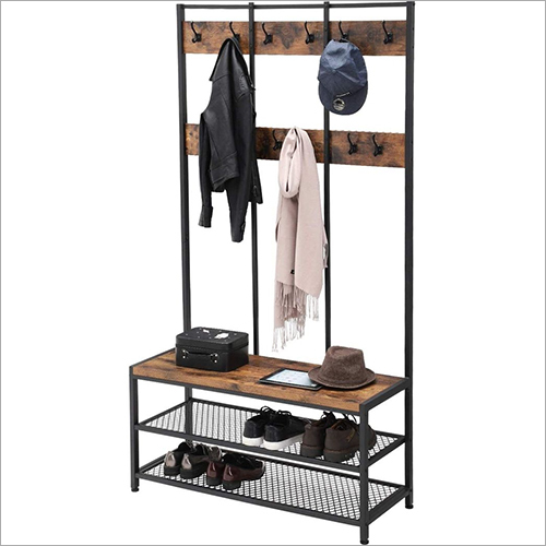 Metal And Wooden Wardrobe Coat And Shoe rack By RAVI PRAKASH AND SONS