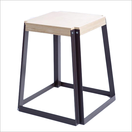 Metal And Wooden Stackable Stool
