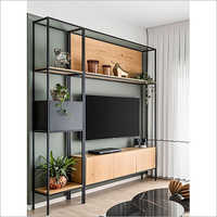 Decorative Metal And Wooden TV Cabinet