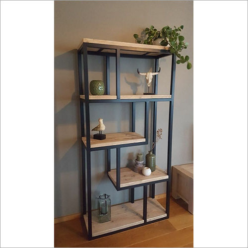 Metal and Wooden Display Rack