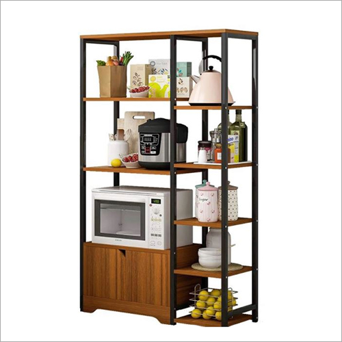 Kitchen Storage Rack With Microwave Oven Shelf With Cabinet And Drawer