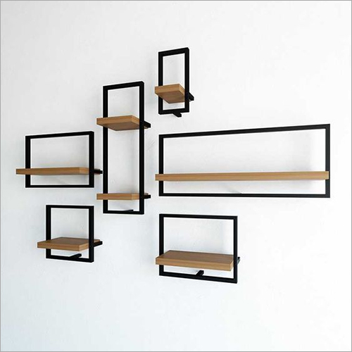 Wall Mounted Metal And Wooden Wall Shelf By RAVI PRAKASH AND SONS