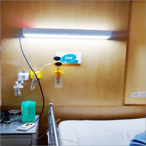 White Wall Mounted Hospital Bed Head Light