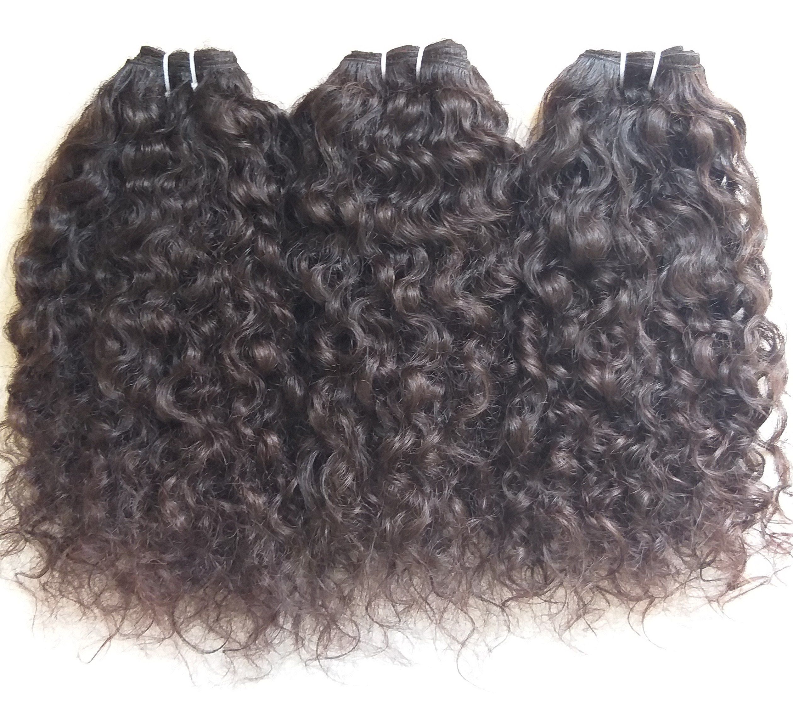 Temple Donated Unprocessed Wavy original  Human Hair