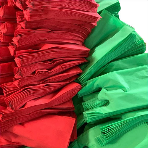 Green And Red Non Woven Carry Bag