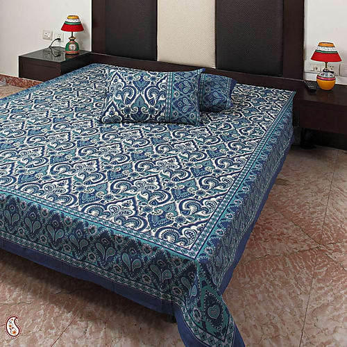 Block Printed Bed Sheet