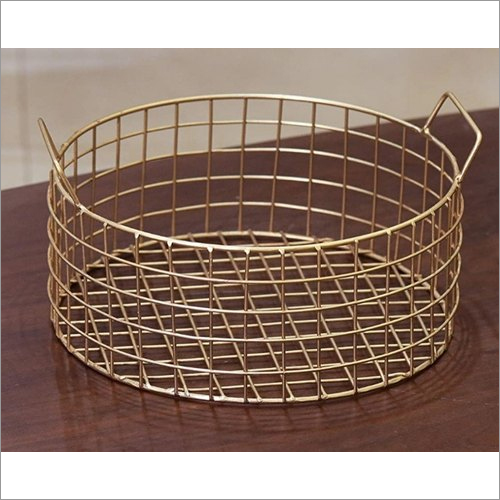 Brass Iron Hamper Basket