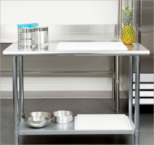 Stainless Steel Work Table - Heavy-Duty Design | Corrosion-Resistant Surface, Easy-Clean Finish, Ideal for Commercial Use