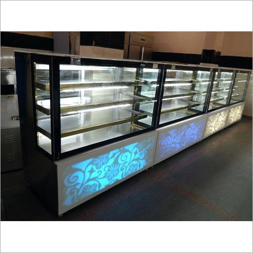 Stainless Steel And Glass Cake Display Counter