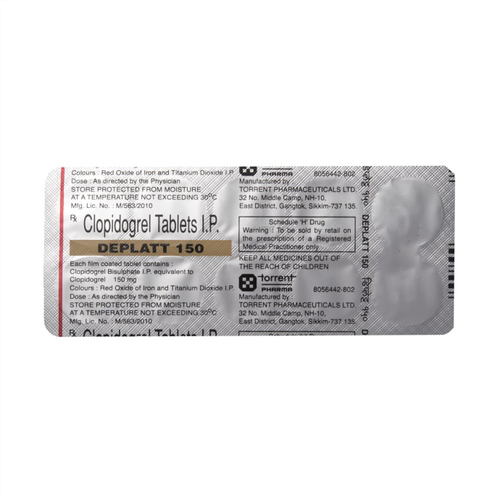 Clopidogrel Tablets I.P. 150 mg (Deplatt)