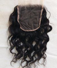 Swiss Lace Natural  Curly Lace Closure unprocessed hair