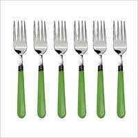 6 Pcs Stainless Steel Forks With Comfortable Grip