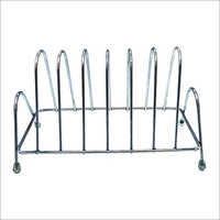 Stainless Steel Square Plate Rack Stand Holder For Kitchen