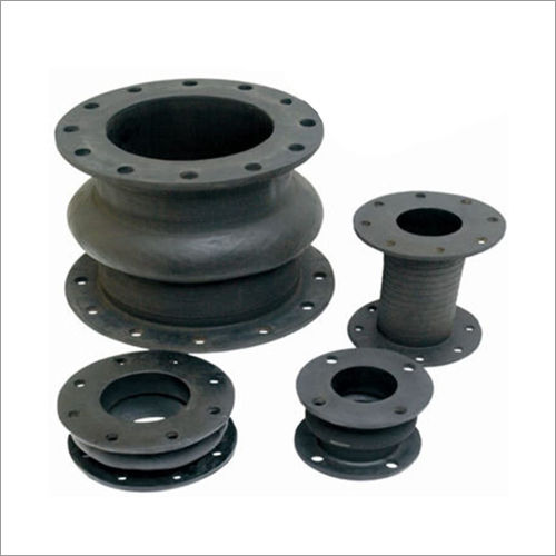 Black 1-8 Inch Rubber Expansion Joint Bellow