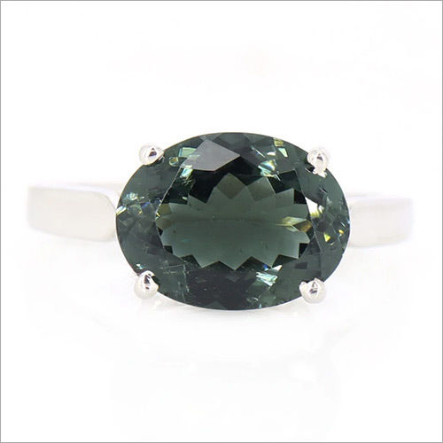 Nice Green Transparent Tourmaline Ring