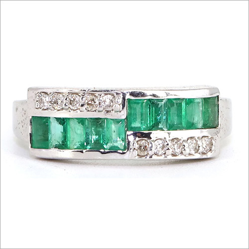 925 Sterling silver white gold rhodium Beautiful ring set